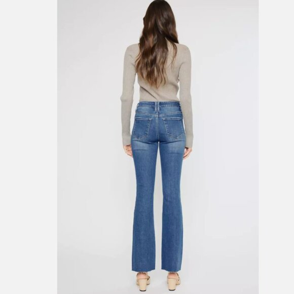 Kancan - Brenda High Rise Bootcut Jeans, KC11259 MD - Picture 2 of 3